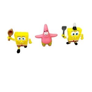 2 SpongeBob SquarePants & 1 Patrick Star Figures McDonalds Viacom 2021